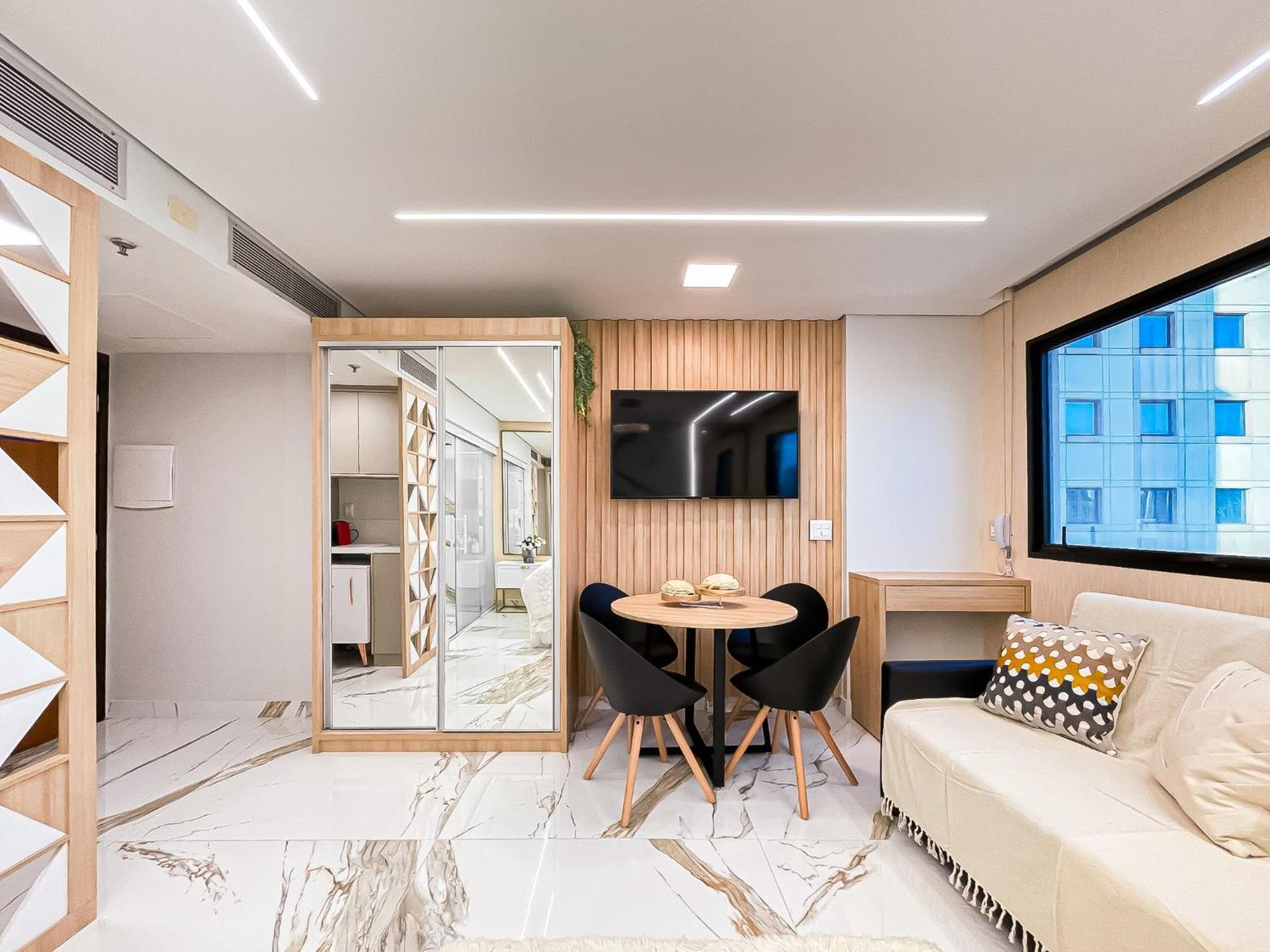 סאו פאולו M N Flats - Flat Dentro Do Hotel Wi Av Ibirapuera 2927 מראה חיצוני תמונה