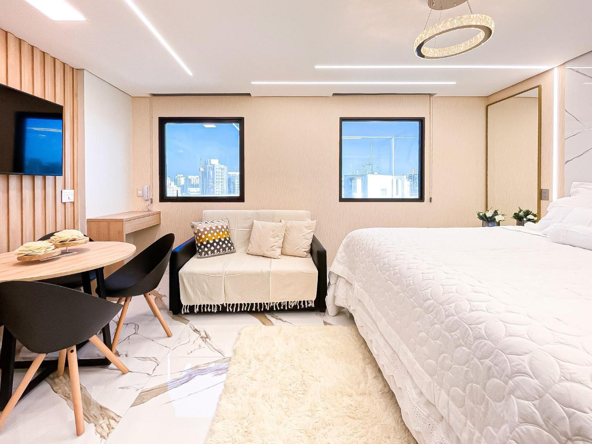 סאו פאולו M N Flats - Flat Dentro Do Hotel Wi Av Ibirapuera 2927 מראה חיצוני תמונה