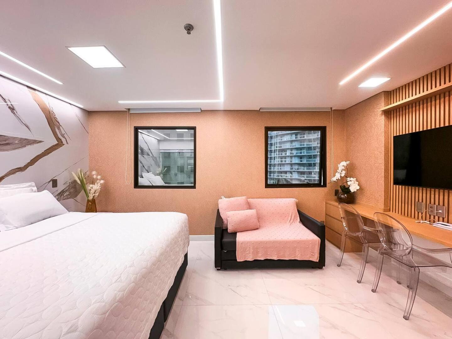 סאו פאולו M N Flats - Flat Dentro Do Hotel Wi Av Ibirapuera 2927 מראה חיצוני תמונה