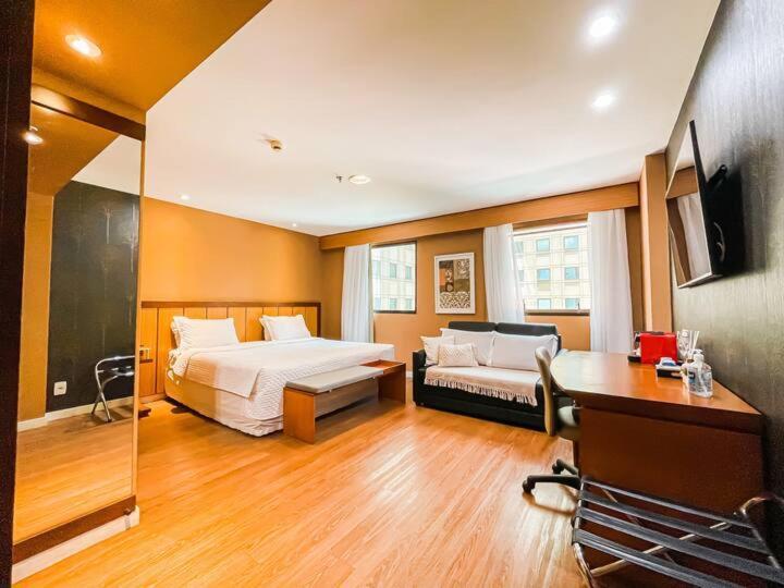 סאו פאולו M N Flats - Flat Dentro Do Hotel Wi Av Ibirapuera 2927 מראה חיצוני תמונה